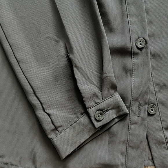 ONLY Carrie Long Sleeve Grey Animal Print Blouse Size 6 - Picture 4 of 5